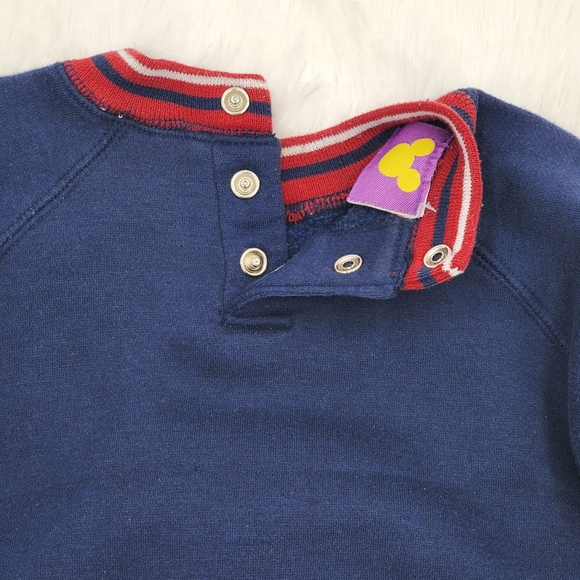 Vintage Disney Kids Navy Blue Pooh Sweatshirt With Pants 18 Months - Picture 6 of 11